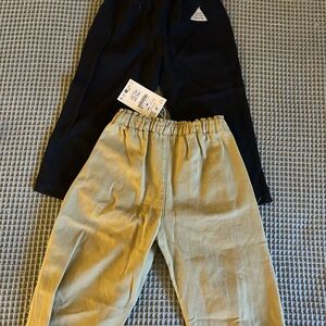 Zara Kids Bottoms in Black and Tan